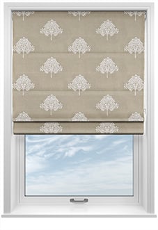 William Morris At Home Marigold Tree Embroidery, Linen - Twist&Fit Roman Blind